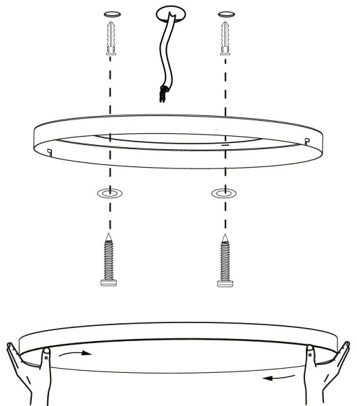 Eglo 900055 - LED RGBW Dimmelhető mennyezeti lámpa TURCONA-Z LED/22,4W/230V