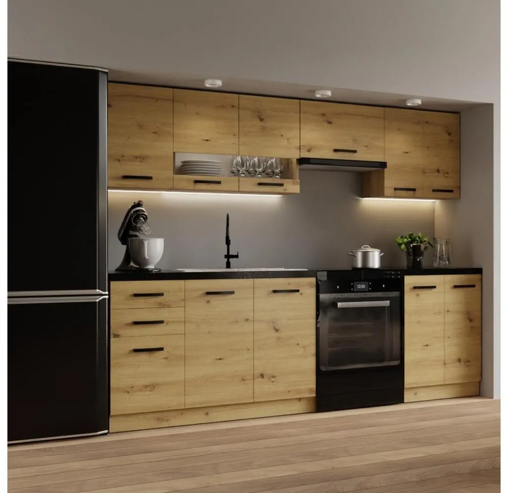 Konyhabútor ROSALIA 240 cm craft tölgy