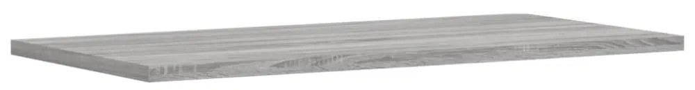 4 db szürke sonoma színű szerelt fa fali polc 60 x 30 x 1,5 cm