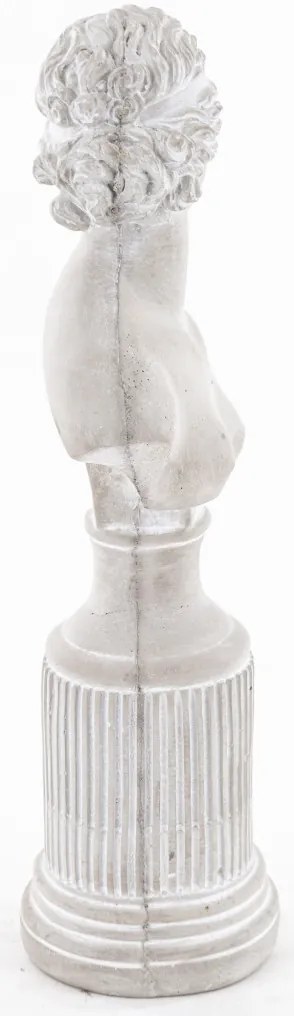 Szobor Dekorfigura Dekoratív cement Szürke 43x17x12cm
