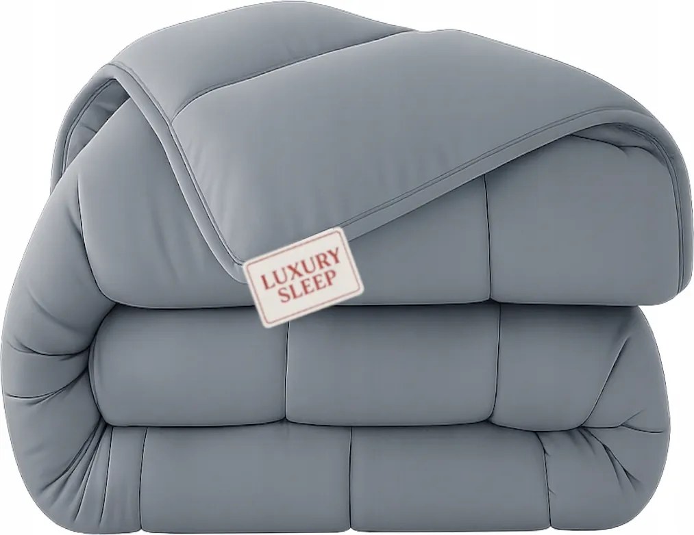 Szürke paplan 160x200 Nagyon Meleg Egész évben Őszi-Téli Lengyel minőség