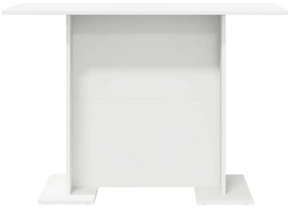 Étkezőasztal Fehér 110x60x75 cm Összeszerelt fa