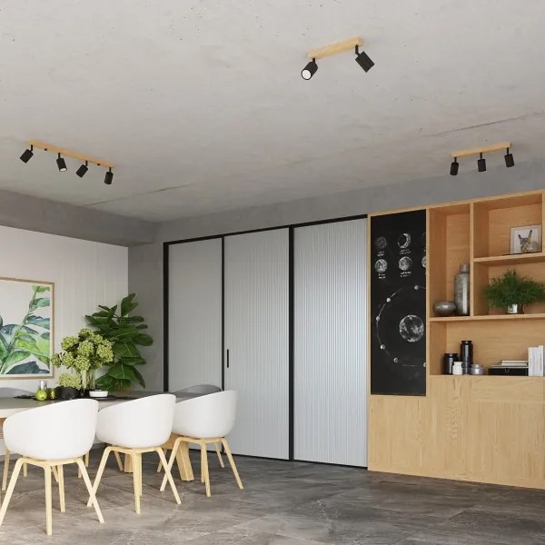 Sollux SL.1294 - Spotlámpa VERDO 4xGU10/10W/230V fekete