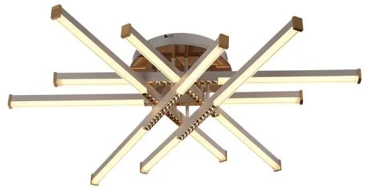 LED Dimmelhető felületre szerelhető csillár LED/90W/230V 3000-6500K + távirányítás