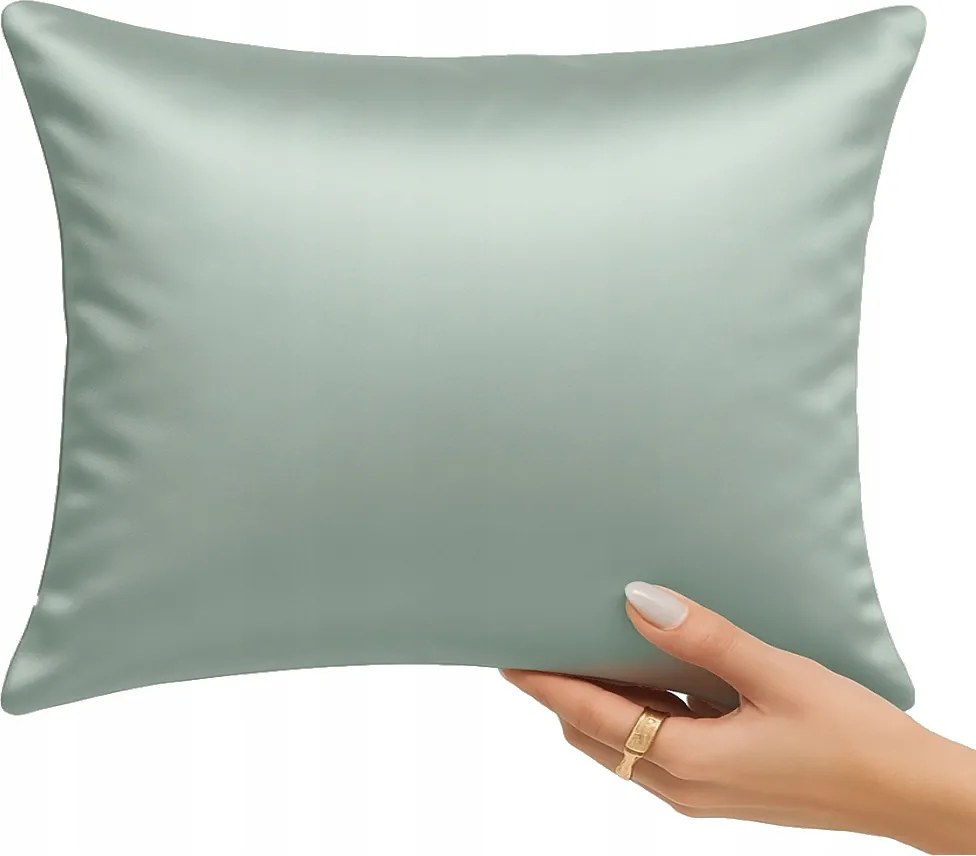 Pamut-szatén párnahuzat Sin 70x80 zsálya