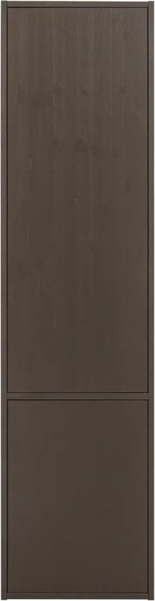 Sötétbarna borovi fenyő moduláris szekrény 55x215 cm Meggy – WOOOD