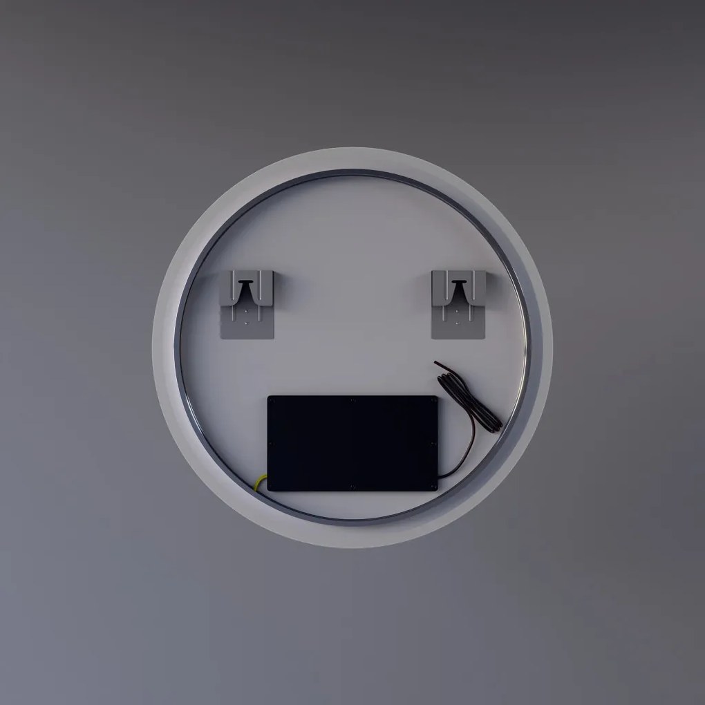 Kerek LED tükör Ø60cm Welland Alpha | Fehér és színes háttérvilágítás - RGB funkciók