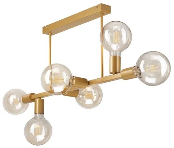 ASTRID mennyezeti lámpa 6xE27/60W/230V arany színben