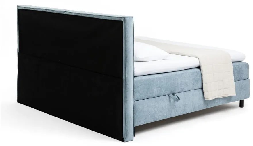 Kék ágyneműtartós boxspring ágy 160x200 cm Elva Bold – Bonami Selection