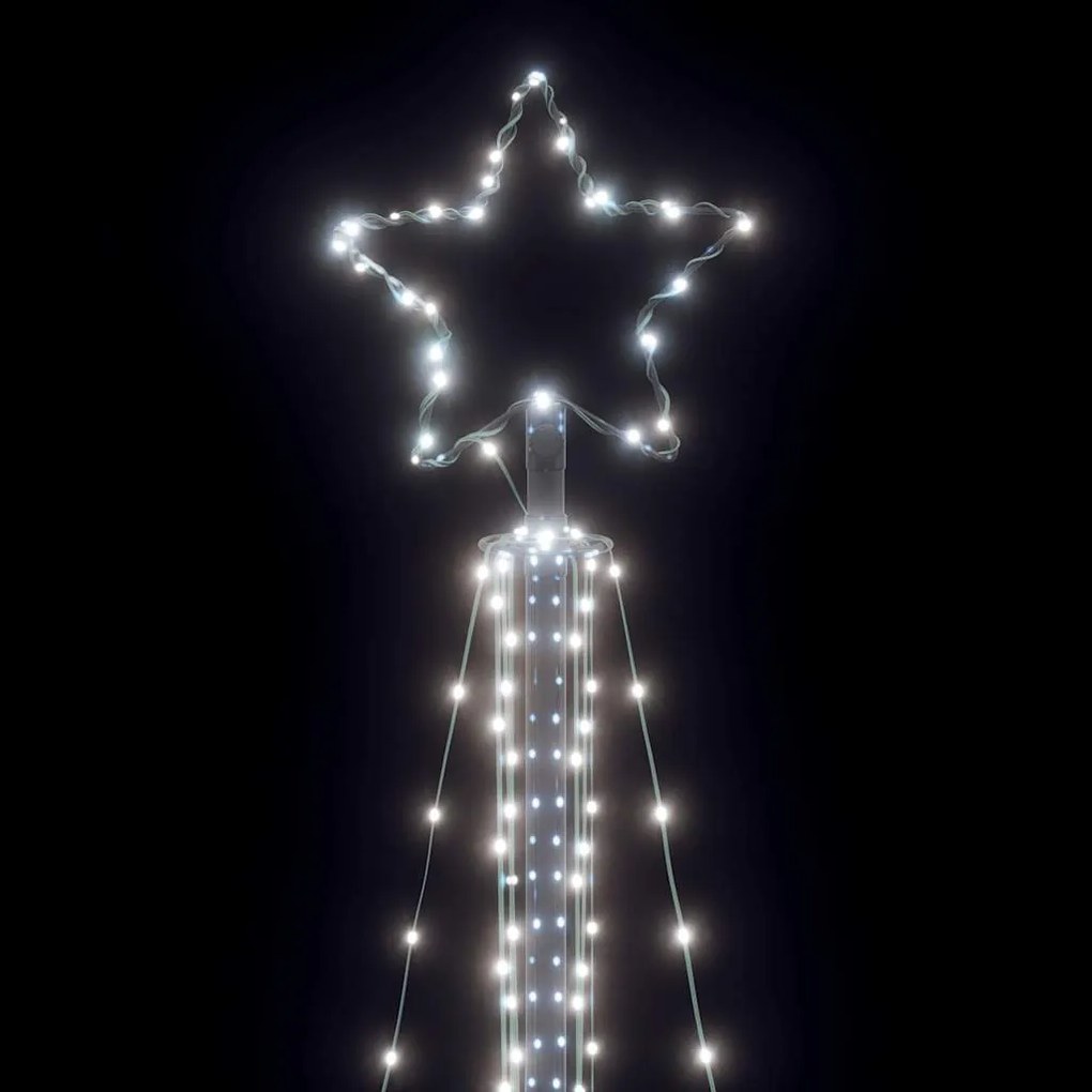 hideg fehér LED karácsonyfa 483 LED 240 cm