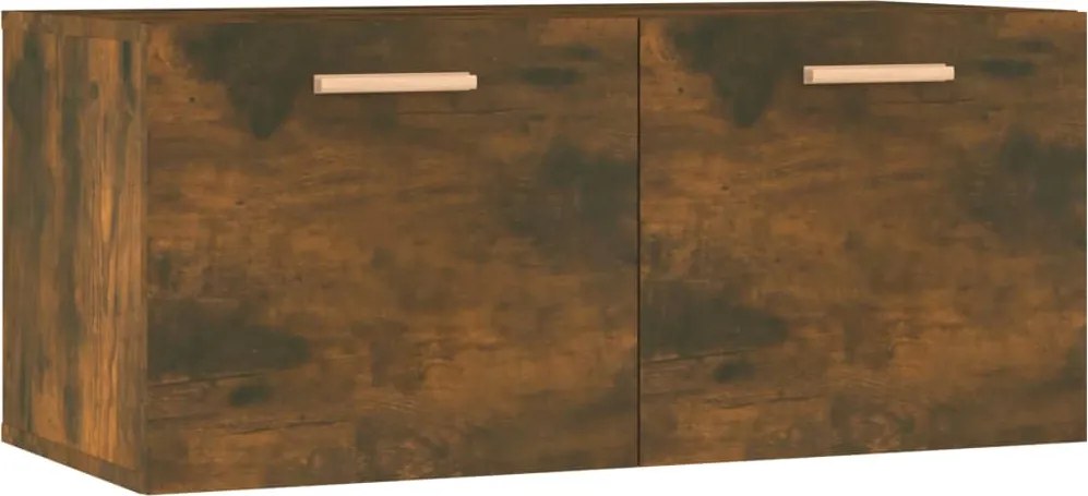 vidaXL füstös tölgy színű szerelt fa faliszekrény 80 x 35 x 36,5 cm