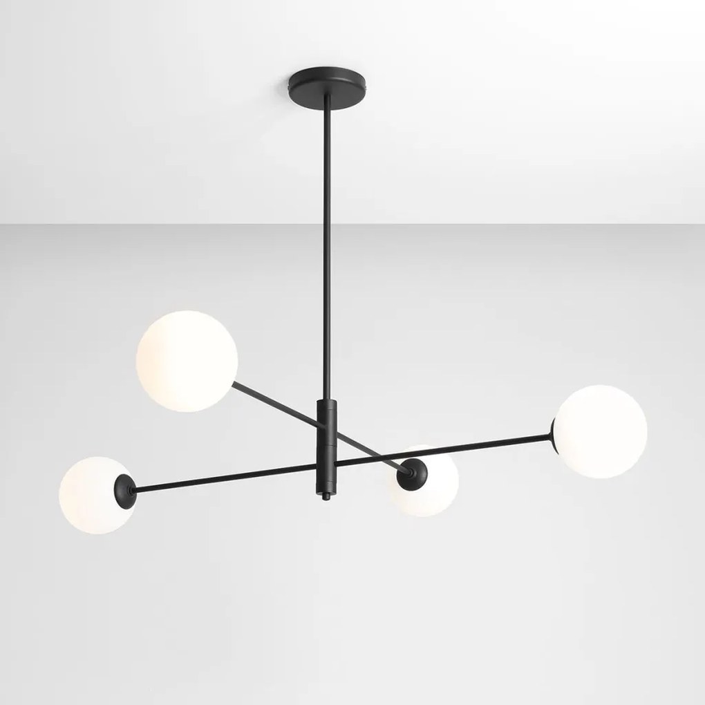 ALDEX 1090PL_L1 HOMME Többágú Függesztett Lámpa Fekete E14 IP20