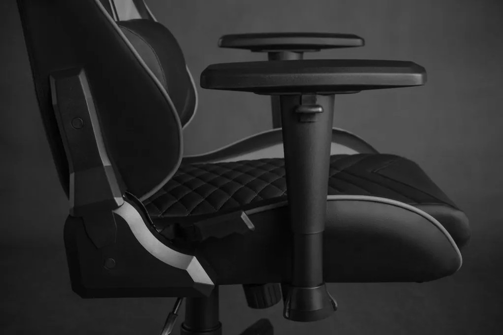 Gamer szék SENSE7 Spellcaster fotel fekete és szürke.