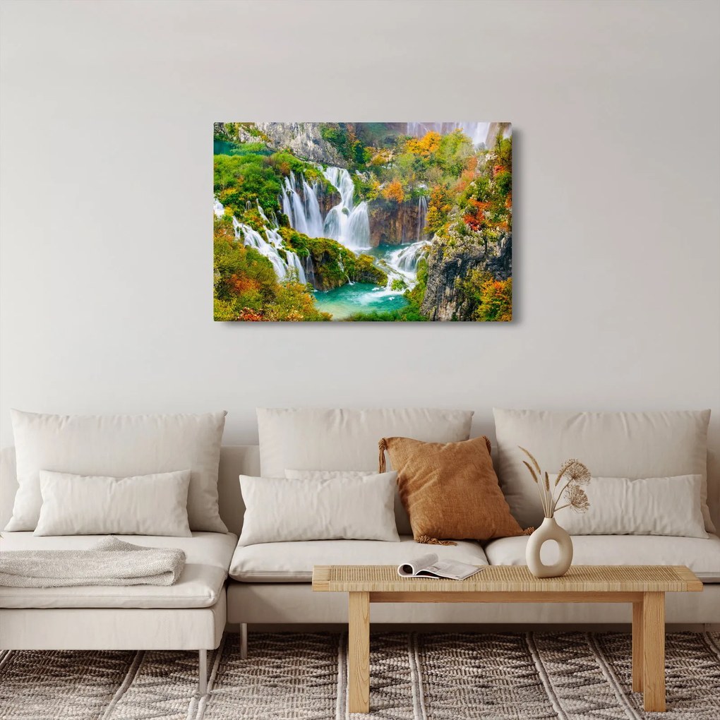 Kép - Plitvicei-tavak Nemzeti Park (90x60 cm)