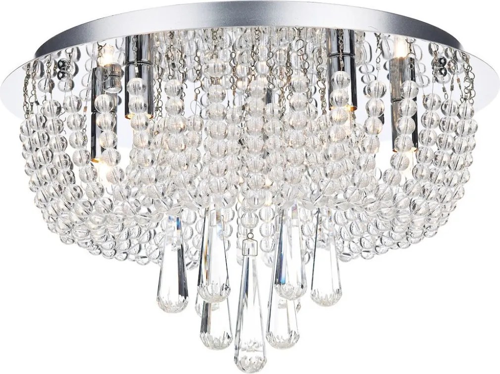 DAR LIGHTING SAI5450 SELINA Kristály Mennyezeti Lámpa Csiszolt Króm G9 IP20