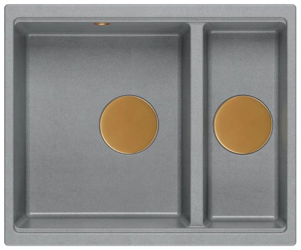 gránit mosogató Logan 150 Grey Metallic