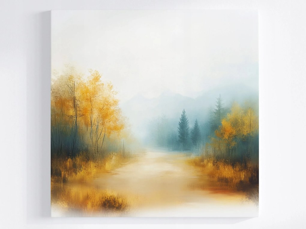 Poszter Tájkép Őszi Út Ösvény 40x40