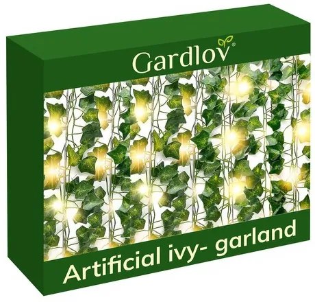 Műborostyán + LED Gardlov 24538