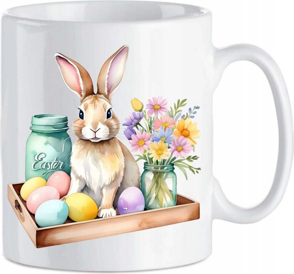 Húsvéti Bögre Kerámia Nyuszi Húsvéti tojás Dekoráció