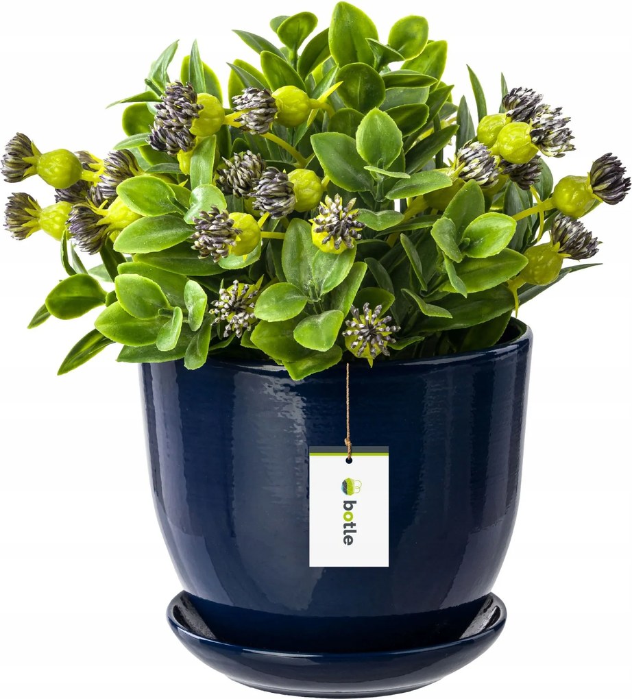 Kerámia kaspó 19x15 cm kobalt kék