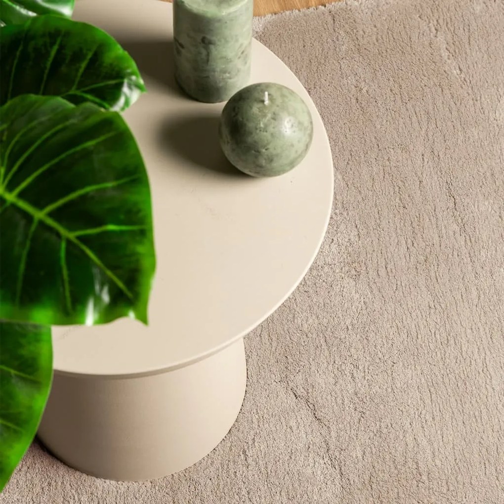 HUARTE homokszínű rövid szálú puha és mosható szőnyeg 60x110 cm