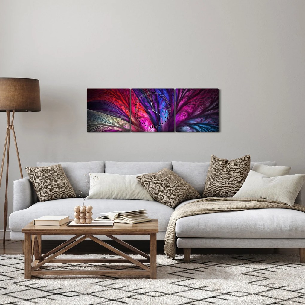 Absztrakt fa képe (órával) (90x30 cm)
