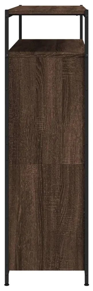 barna tölgy cipőszekrény 4 kihajtható fiókkal 100x34x112 cm