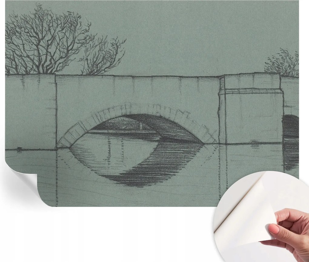 Öntapadós Dekoratív Fotótapéta Hálószobába Íves híd 312x219 cm