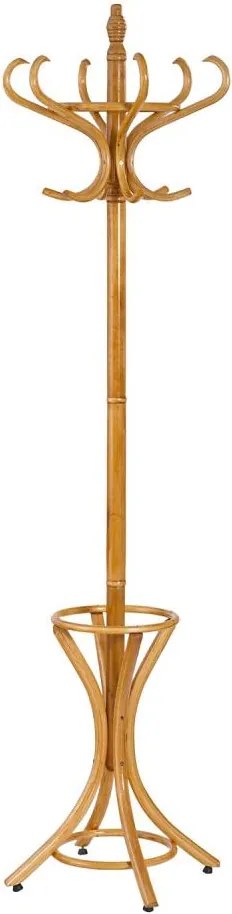 Álló ruhafogas 188x49 cm barna