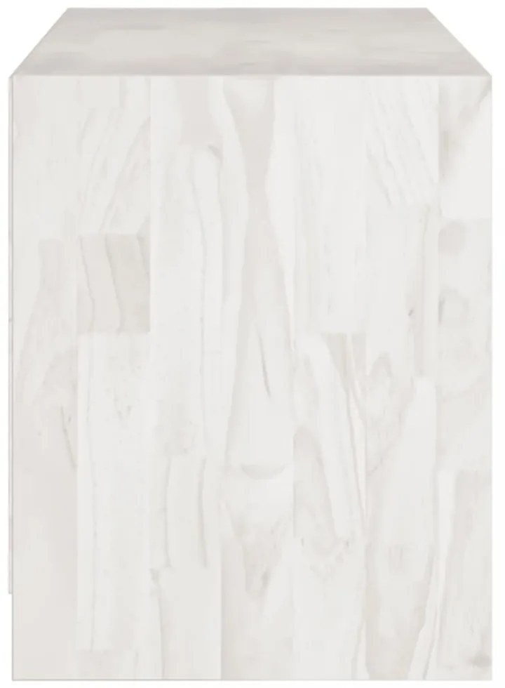 fehér tömör fenyőfa TV-szekrény 104 x 33 x 41 cm