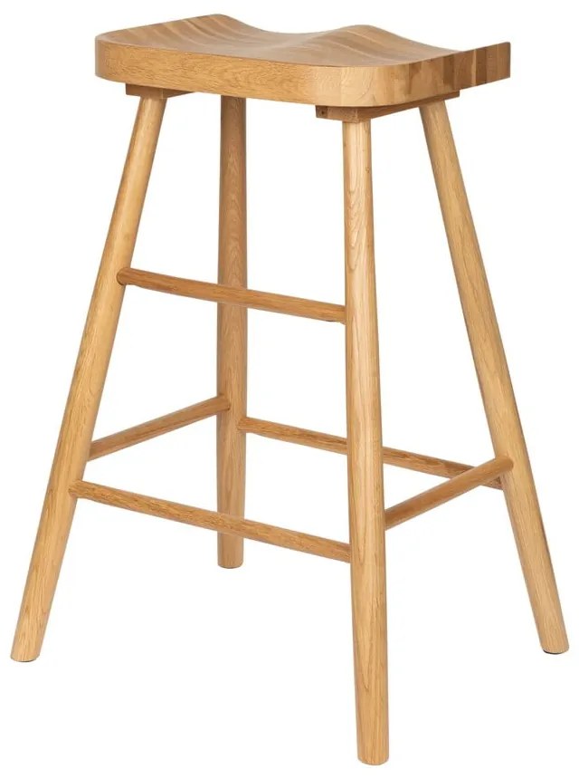Natúr színű tölgyfa bárszék (ülésmagasság 65,5 cm) Vander – White Label
