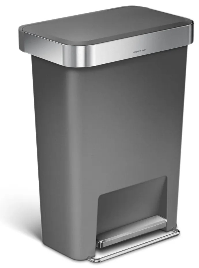 Pedálos műanyag szemetes 45 l - simplehuman