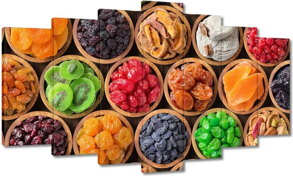 Képek 140x80 Aszalt gyümölcsök tálakban