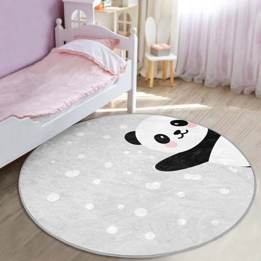 Világosszürke gyerek szőnyeg ø 120 cm Comfort – Mila Home