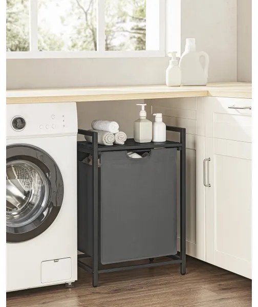 REX mosókosár fekete/szürke