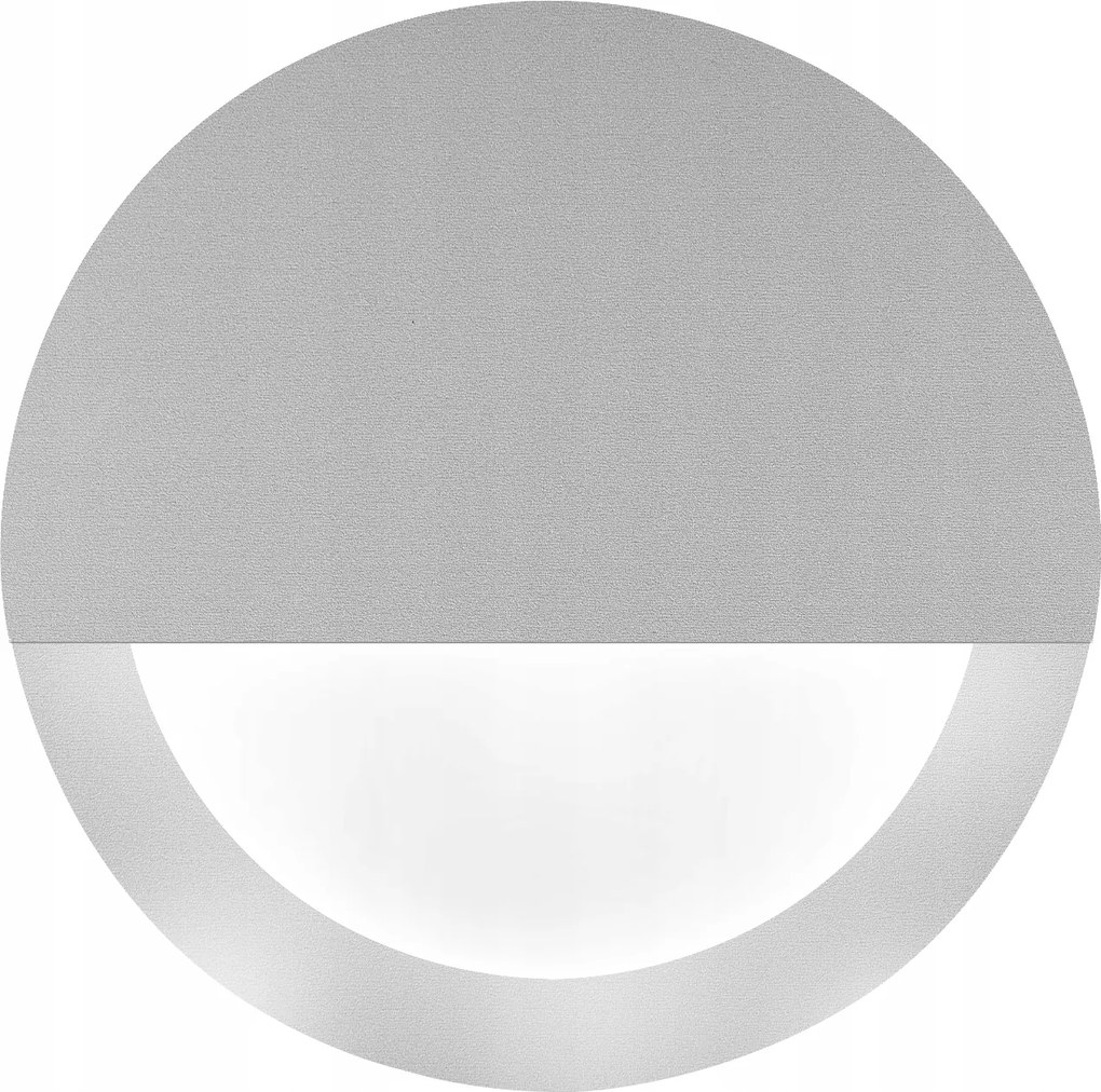 Led lépcsőlámpa 230V Kerek Lámpatest Ezüst 3 szín Semleges 4500k