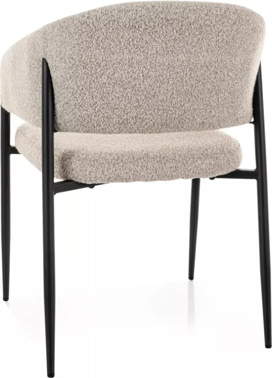 Akita étkezőszék bézs/fekete