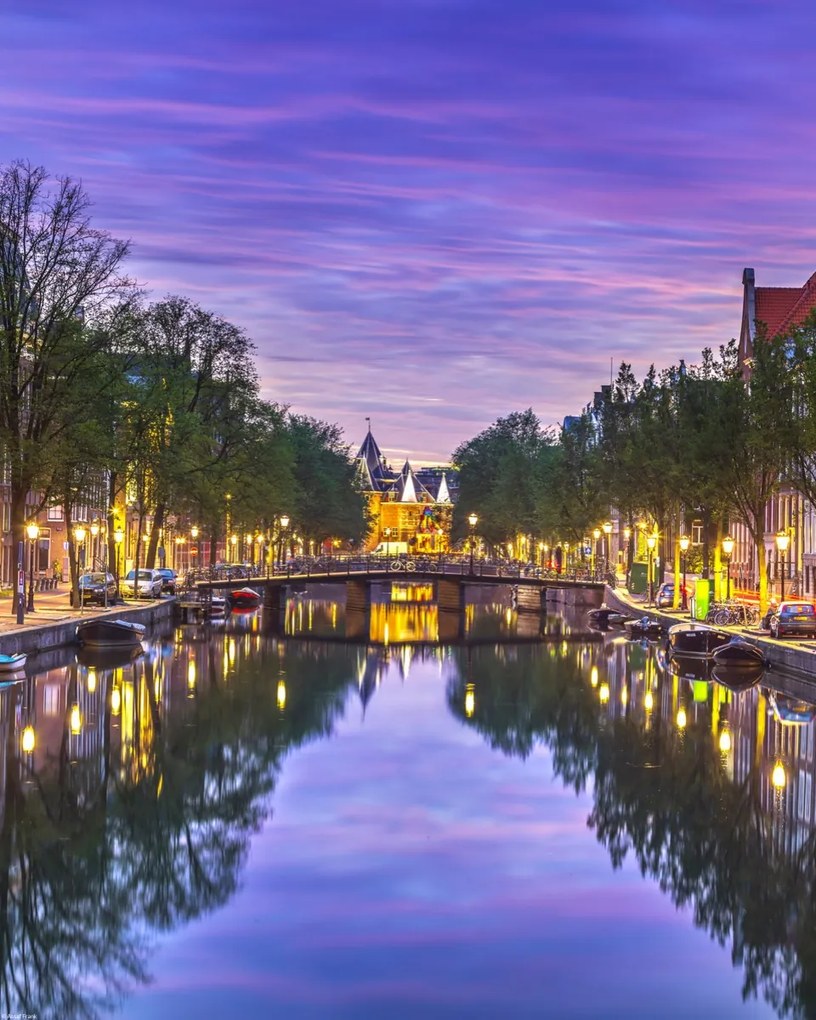 Poszter 40x50cm Amszterdami csatorna, Assaf Frank