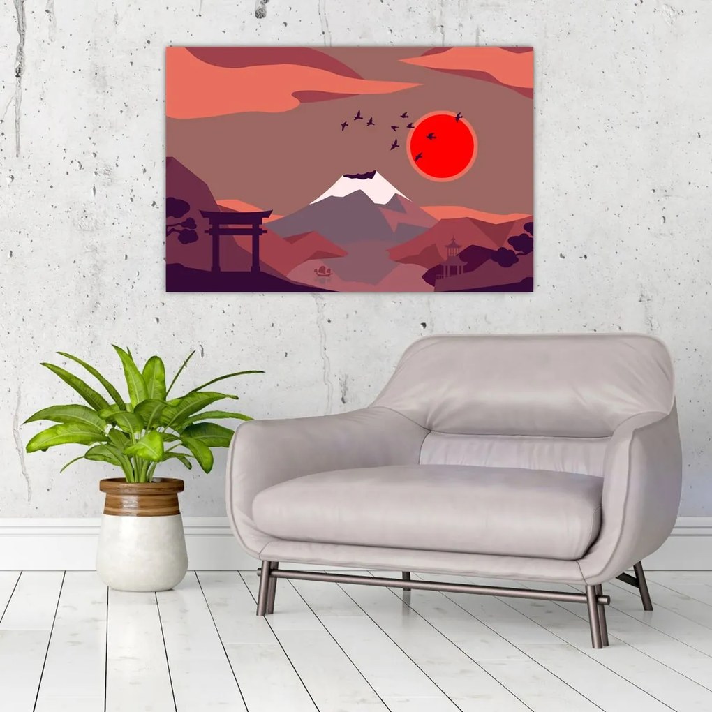 Kép - Fuji hegység (90x60 cm)