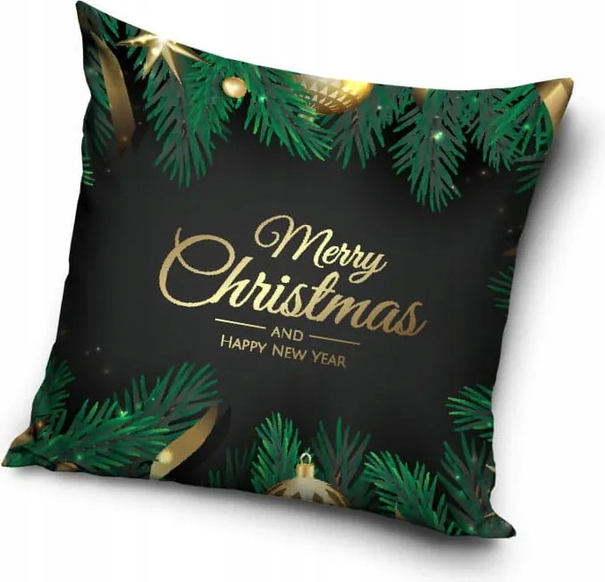 Karácsonyi párnahuzat 40x40 Csillag zöld