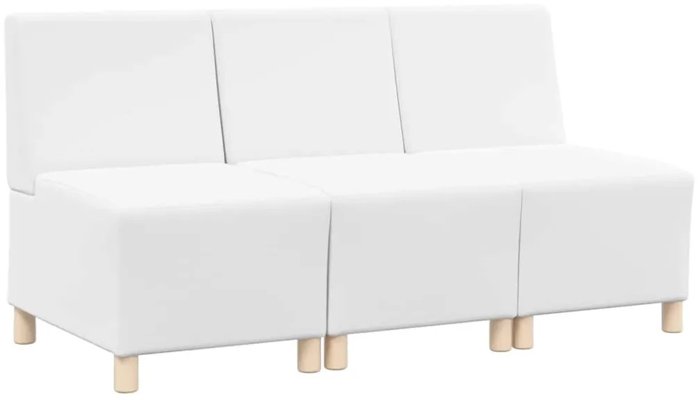 Karfa Nélküli Modularis Kanapé Egység 3 pcs Fehér