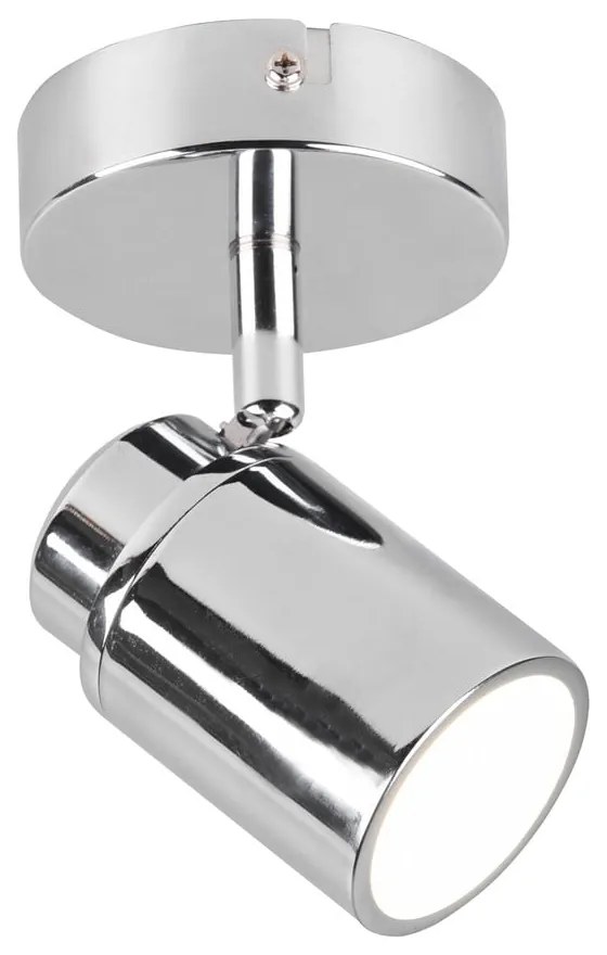 Fényes ezüstszínű fém spotlámpa 10x9 cm Angelo – Trio