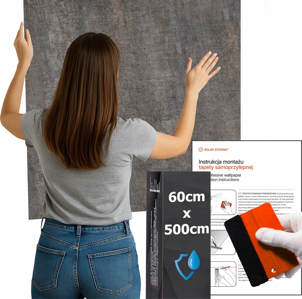 Öntapadós tapéta Vízálló Konyha Fal Bútor Beton Loft