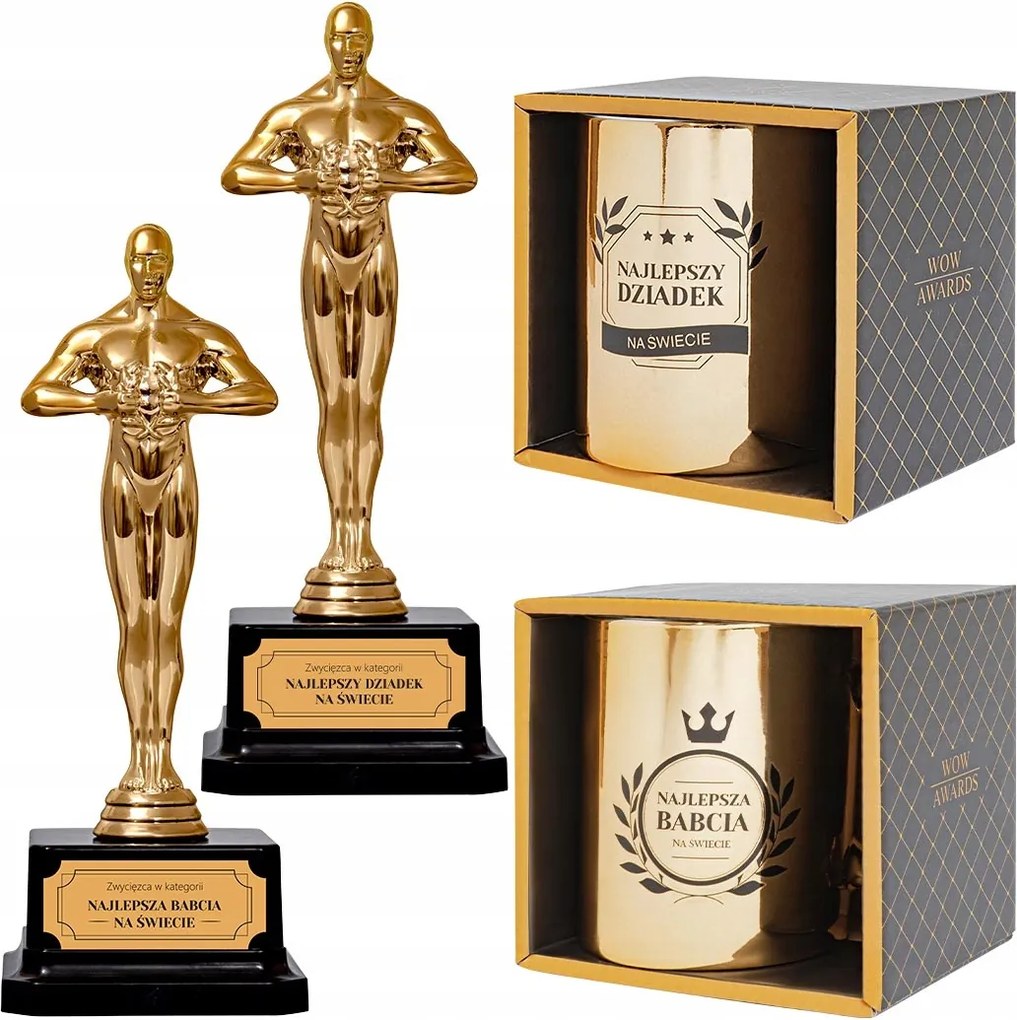 Ajándék Szett Nagyszülőknek Nagymama Nap Nagypapa Nap Bögre Szobor