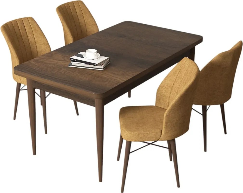 Arp étkezőgarnitúra, barokk-cappuccino, 110 cm