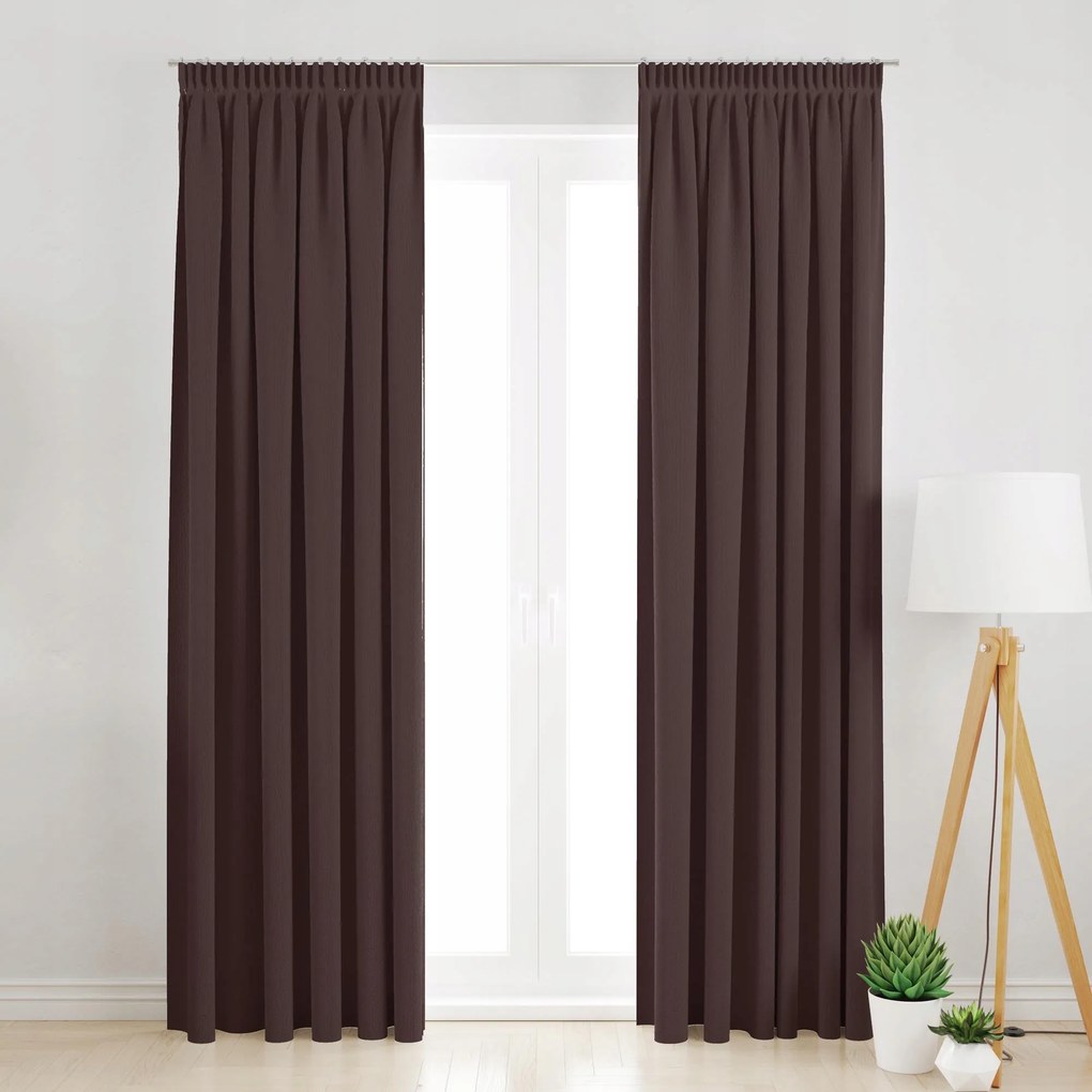 Sötétítő Függöny Szalagos 145X300 Barna