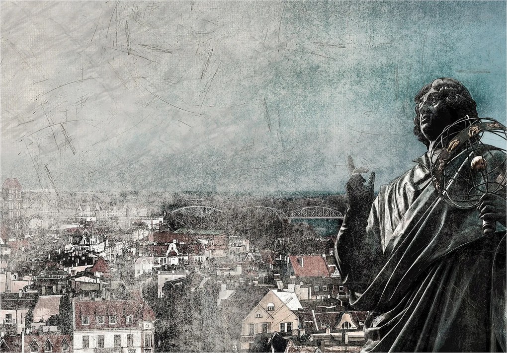 Fotótapéta flizelina Kopernikusz város panoráma tudomány történelem 250x175 +ragasztó