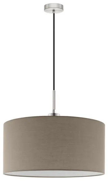 Eglo - LED függeszték TUNJA 1xE27/60W/230V taupe színben