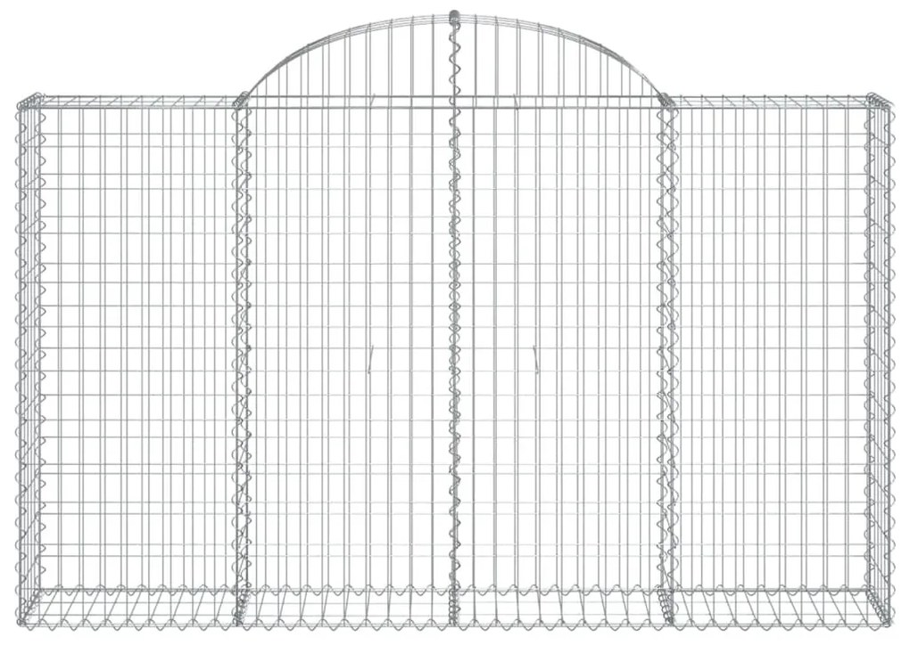 18 db íves horganyzott vas gabion kosár 200x30x120/140 cm