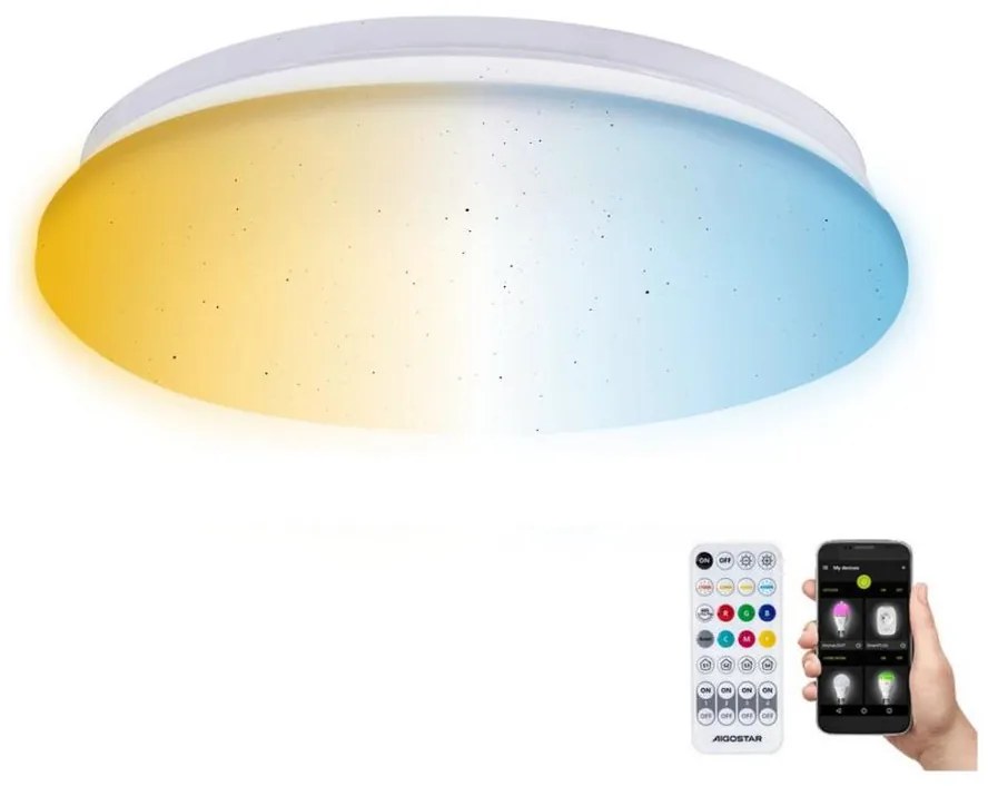Aigostar B.V. Aigostar - LED Fürdőszobai mennyezeti lámpa LED/12W/230V 3000-6500K IP44 + távirányító AI0636